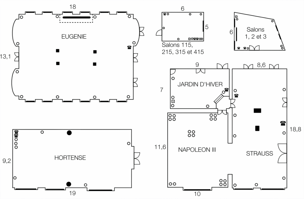 plan des salles de séminaires