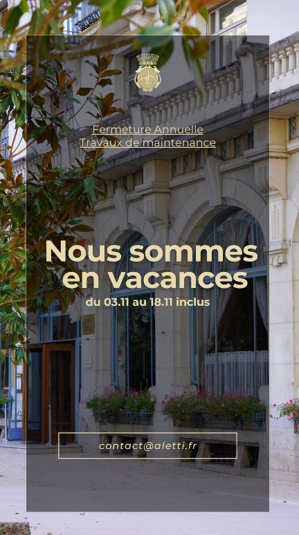 affiche fermeture anuelle