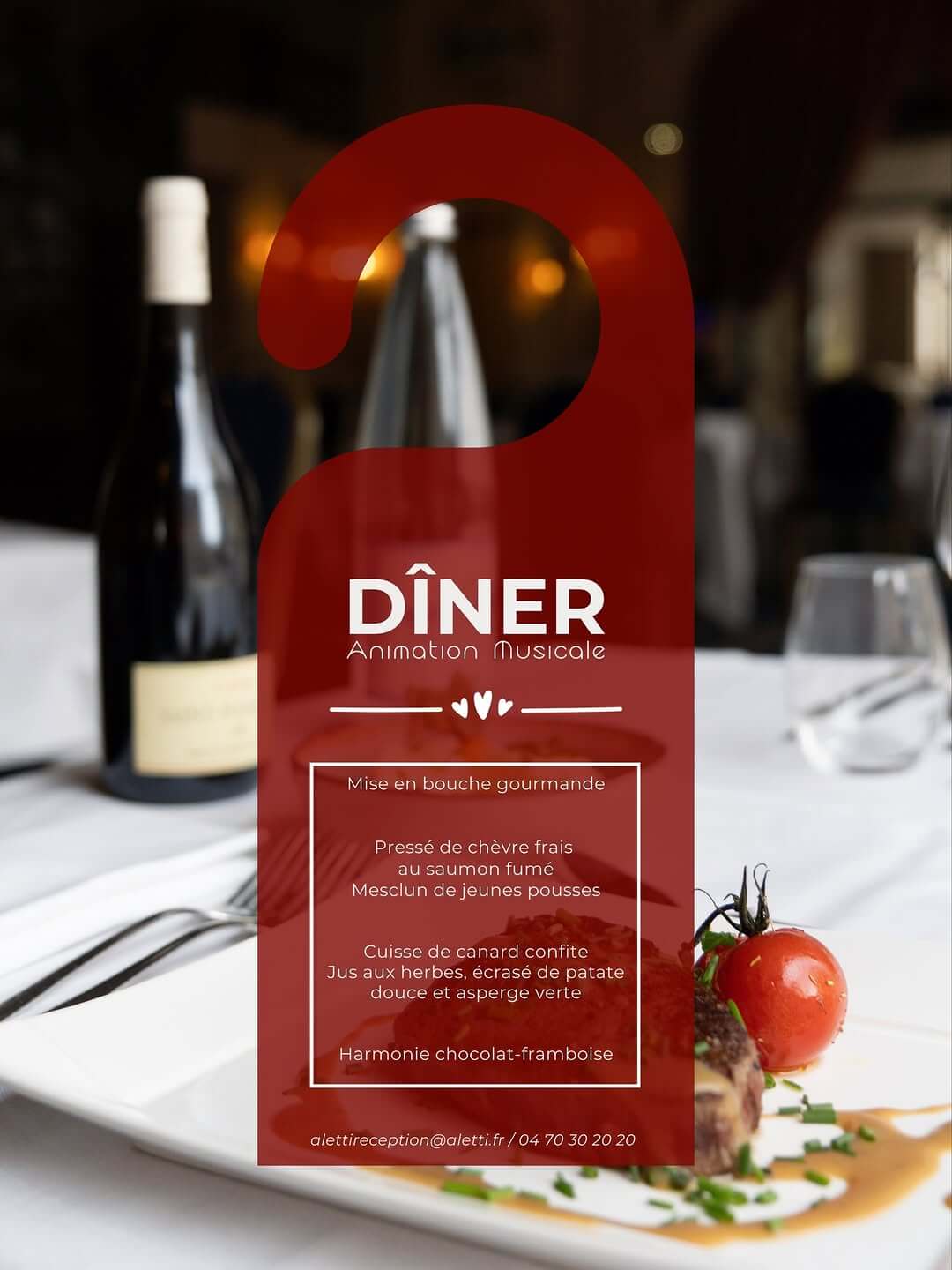 flyer dinner saint valentin