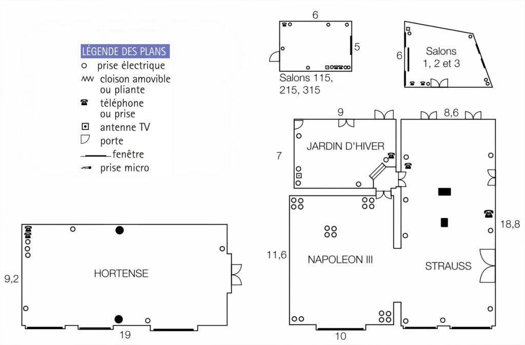configuration des salles de séminaires